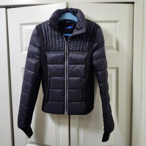 Aqua athletic puffer, ski and snow jacket